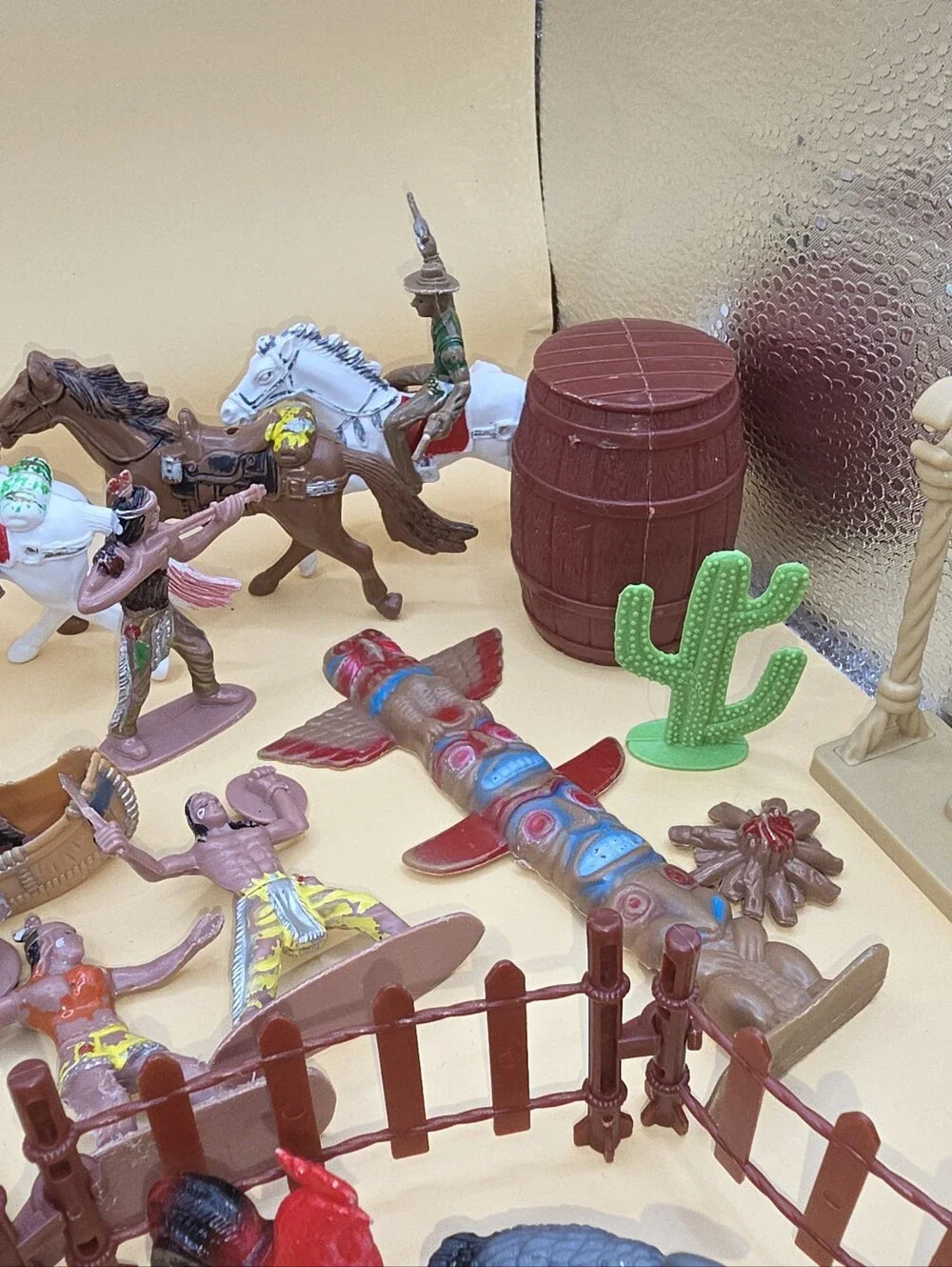 Vintage Cowboy Indian Lot Horses Farm Animals